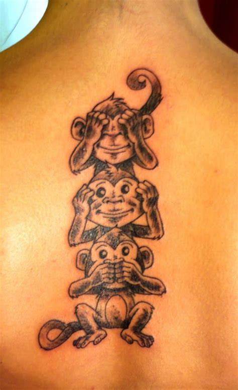 hear no evil monkey tattoo|AMAZING MONKEY TATTOO DESIGNS